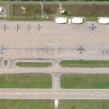 Američki teški bombarderi u vojnoj bazi u Indijskom okeanu