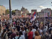 Slavija Vidovdan protest 28. jun Incidenti nakon studentskog protesta na Vidovdan, ima povređenih i privedenih (FOTO, VIDEO) 38