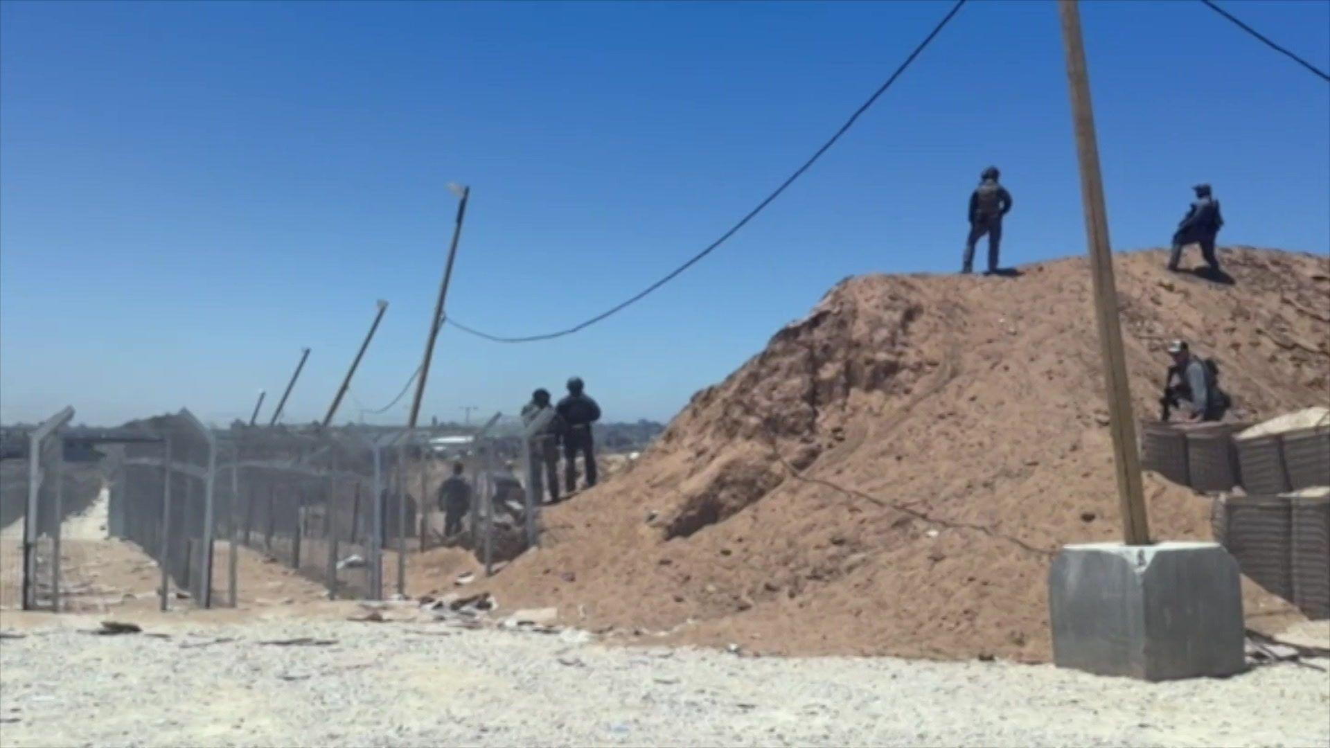 Punkt za pružanje humanitarne pomoći u Gazi sa stražarima