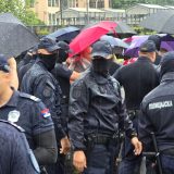 Žandarmerija interveniše, puštene tri osobe koje je policija privela: Blokada Sajma i protest ispred PU Savski venac (FOTO/VIDEO) 10