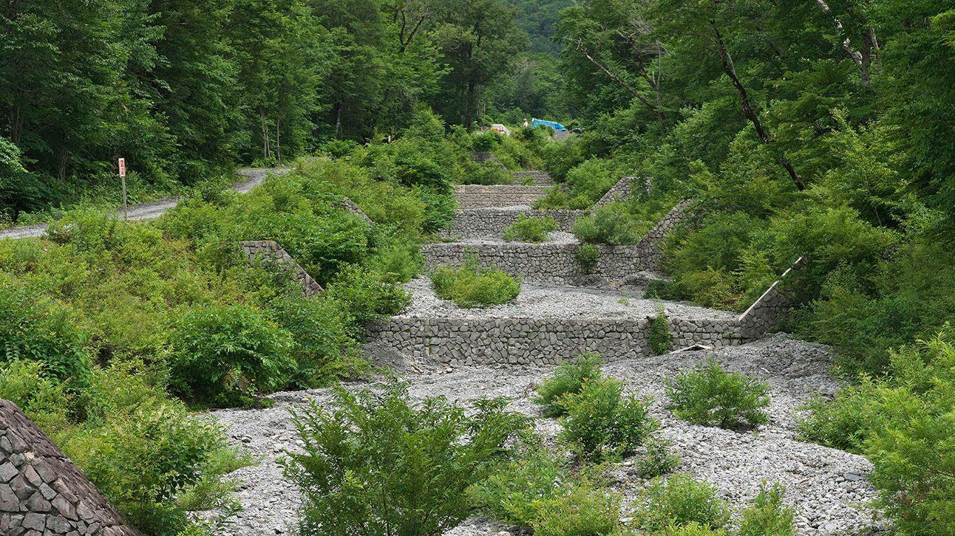 Može li ova nova tehnologija da vas spase od klizišta 7 Brana za zaštitu od klizišta u podnožju planine Daisen, prefektura Totori, Japan