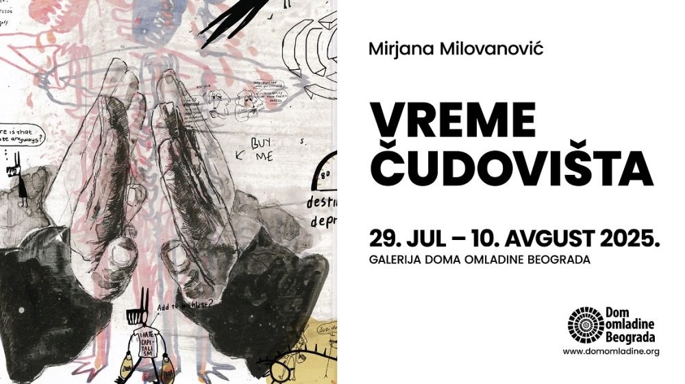 Izložba „Vreme čudovišta“ u Domu omladine: Crteži Mirjane Milovanović otvaraju pitanja straha, rata i konzumerizma 1