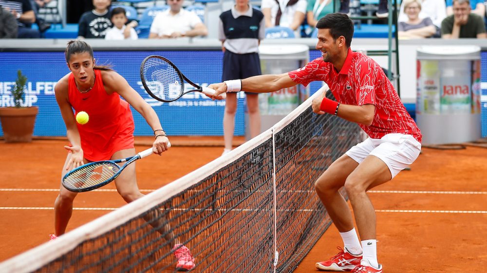 Olga Danilović i Novak Đoković