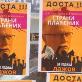 Čačak oblepljen plakatima na kojima je targetiran urednik i odbornik Stojan Marković 5