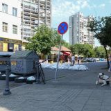 Pokretne blokade u Srbiji, pešačka zona u Zemunu 1