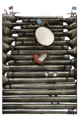 03 - Srebrna plaketa I DRUGA nagrada Angel Boligan Poljskom autoru Marsinu Bondareviču Gran pri 23. Međunarodnog salona antiratne karikature Kragujevac 4