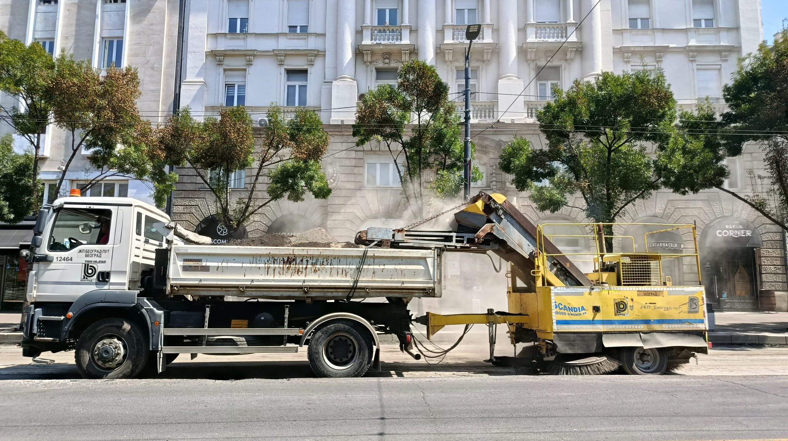 saobraćaj / radovi Terazije Beograd
