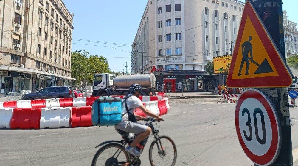 saobraćaj / radovi Terazije Beograd