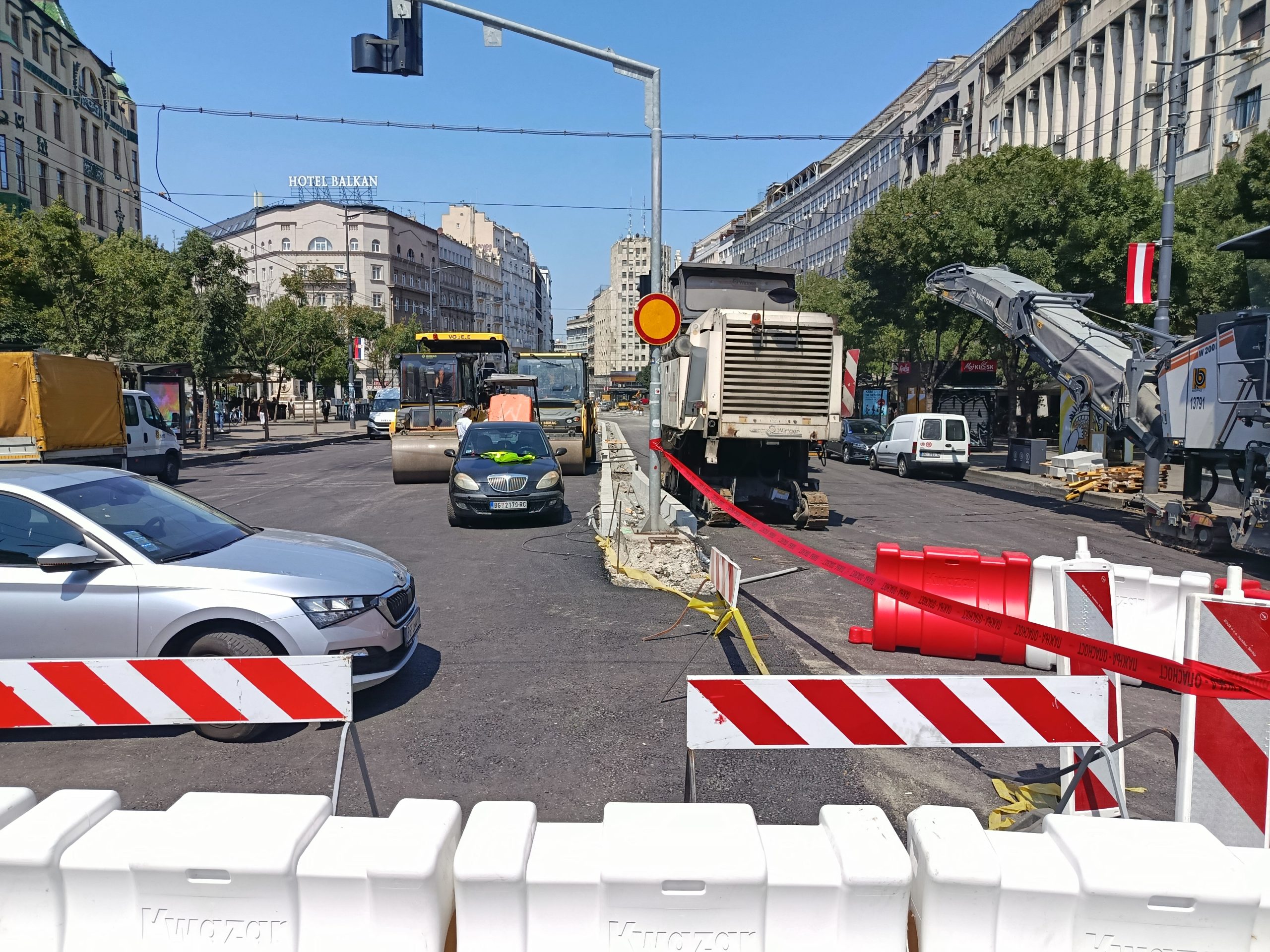 saobraćaj / radovi Terazije Beograd