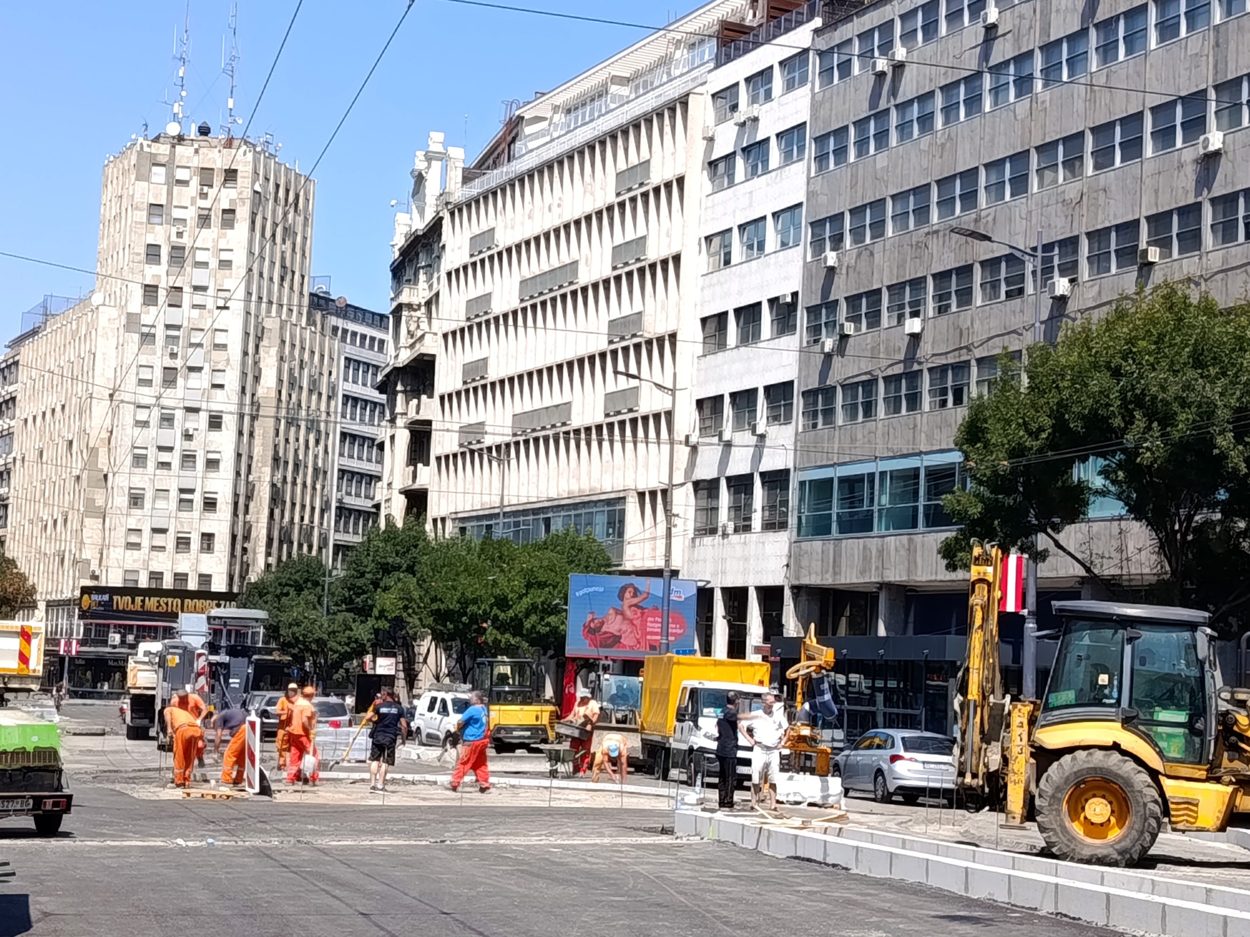 saobraćaj / radovi Terazije Beograd