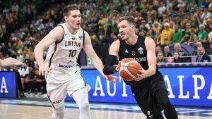 Košarkaši Nemačke pobedili su u Tampereu selekciju Litvanije 107:88 (32:20, 23:27, 28:25, 24:16), u trećem kolu Grupe B Evropskog prvenstva.