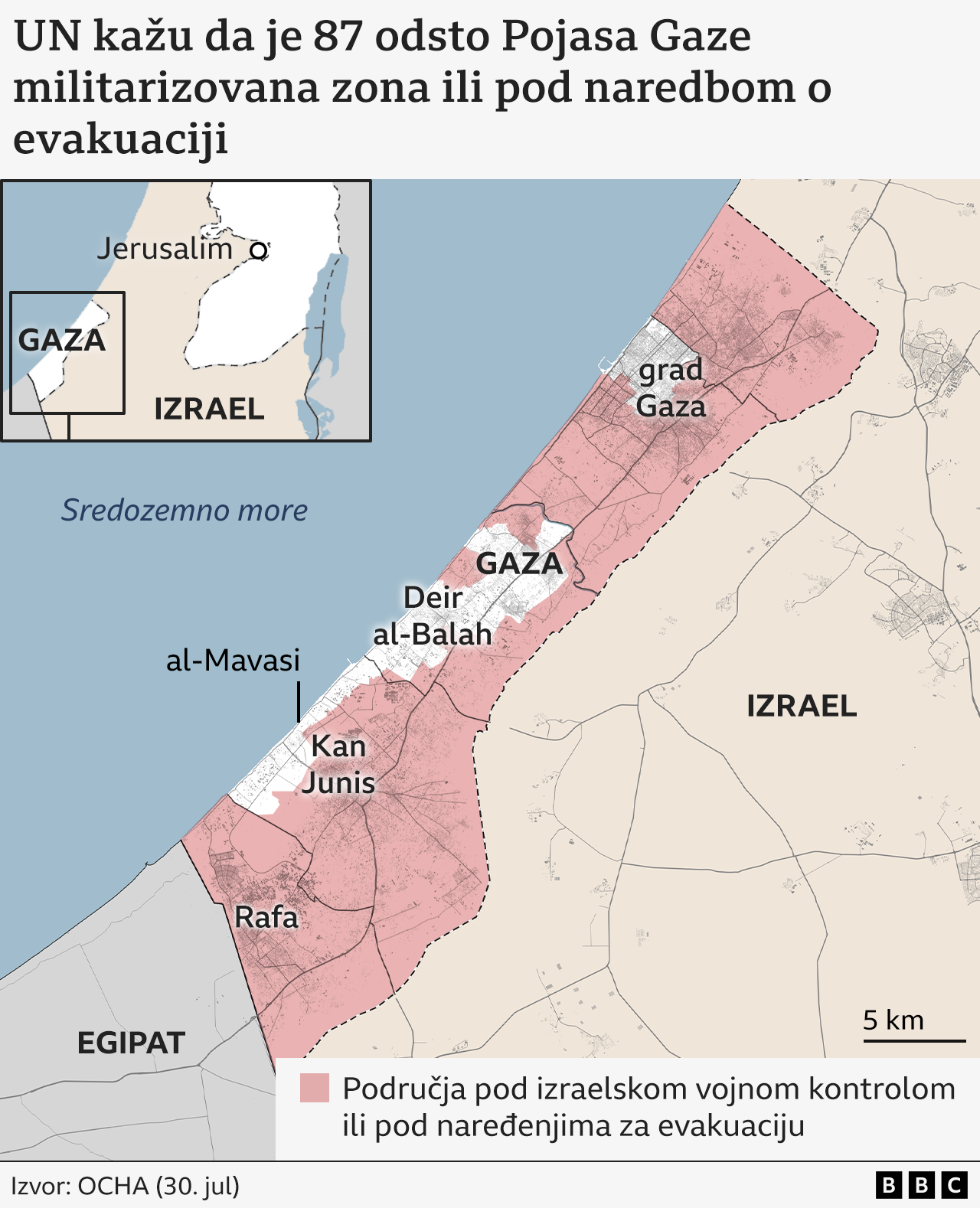 Izrael krenuo u novu ofanzivu: Plan je zauzimanje grada Gaze 4 mapa gaze