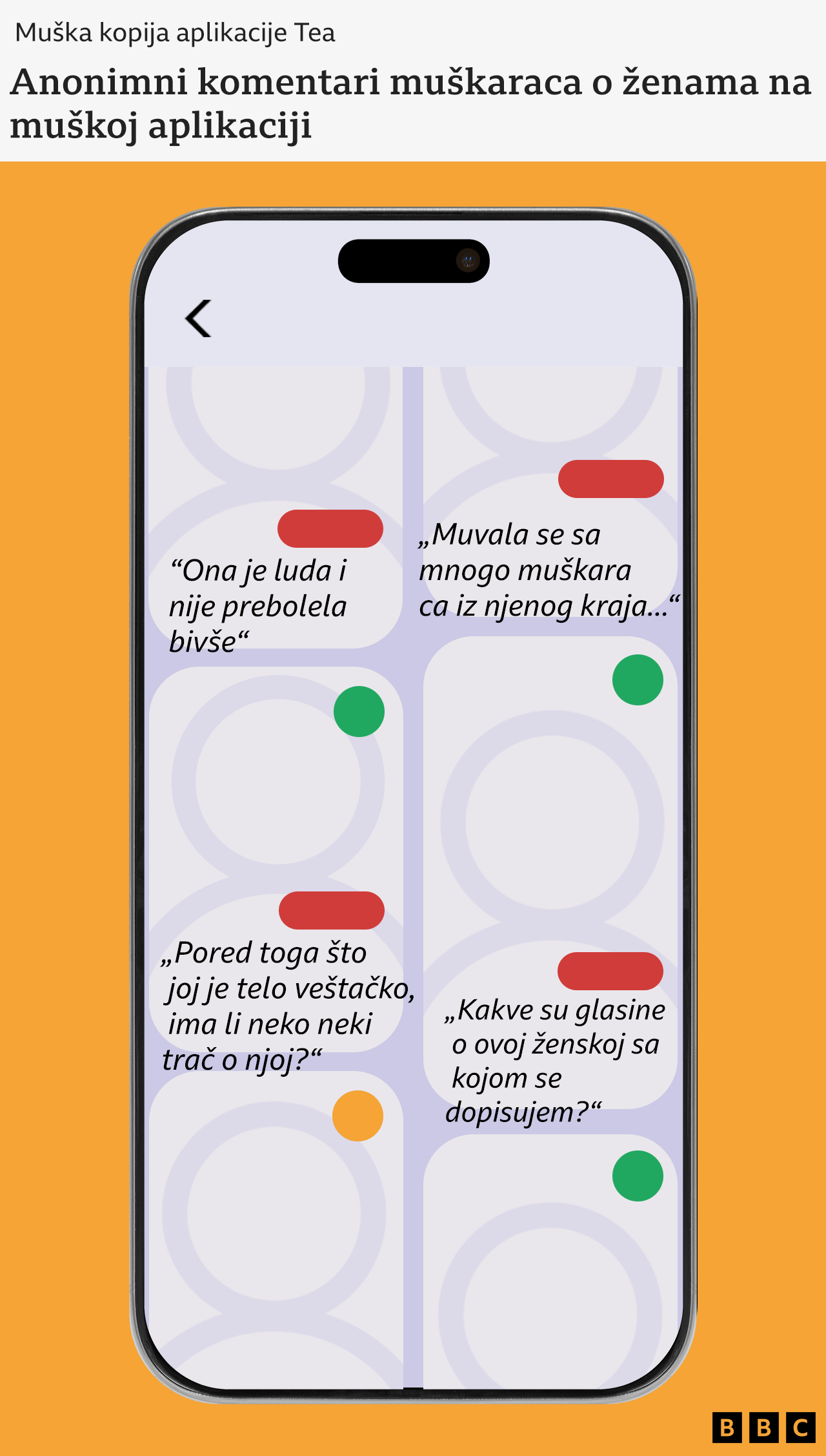 muška Tea aplikacija na telefonu