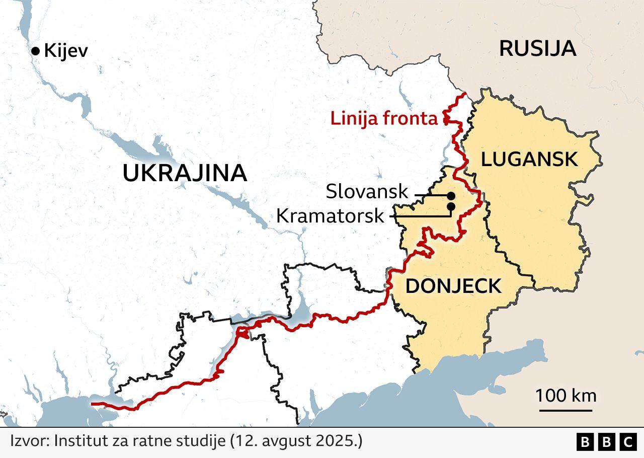 Sastanak Trampa i Putina: Teritorija ratom razorene Ukrajine - u mapama 5 ukrajina, front, linija fronta u ukrajini