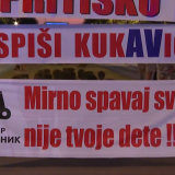 Protest na Konjarniku: Blokirana raskrsnica Ustaničke i Vojislava Ilića 10