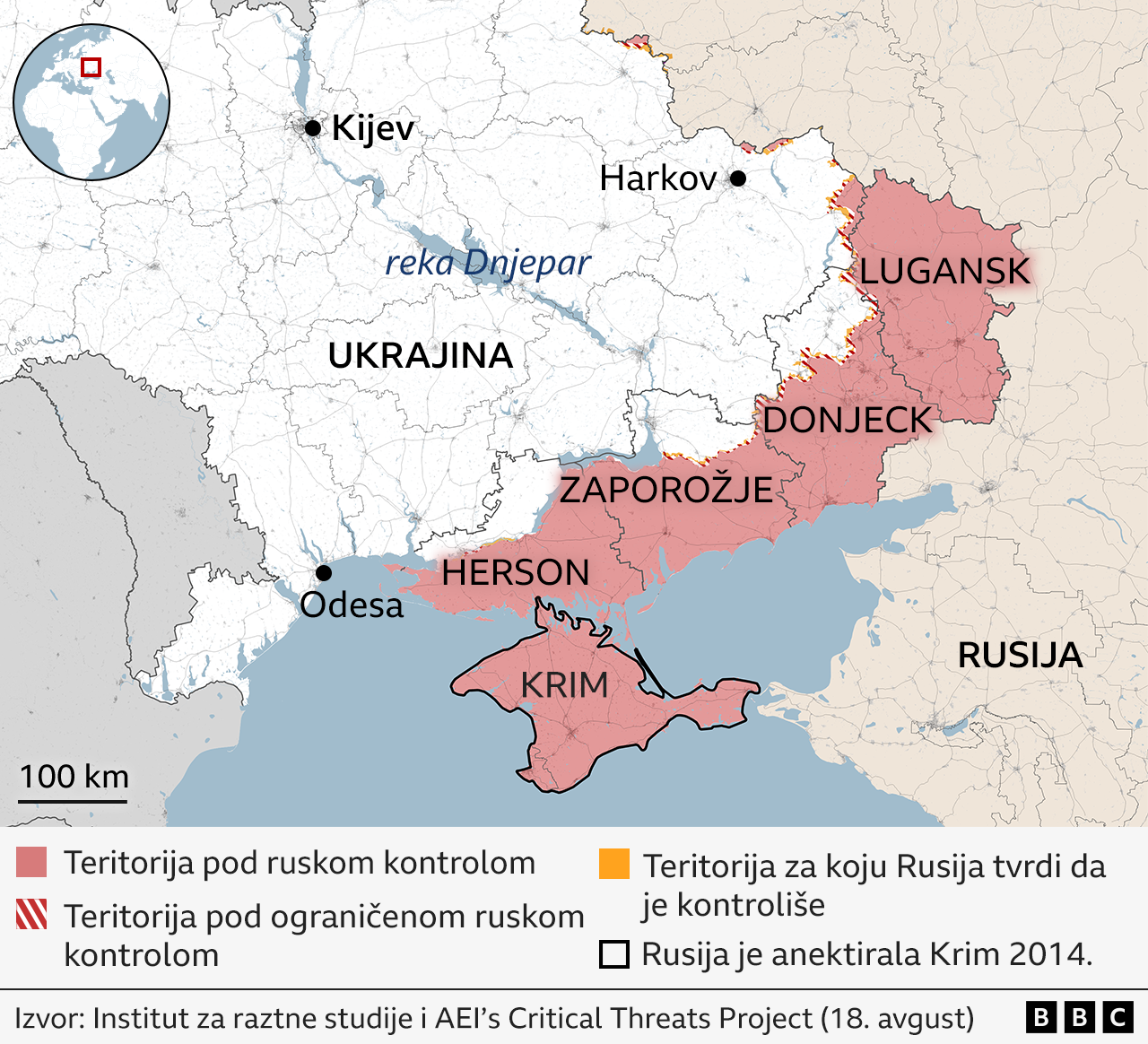 Zašto je Donjeck toliko važan za odbranu Ukrajine 3 mapa ukrajine cela