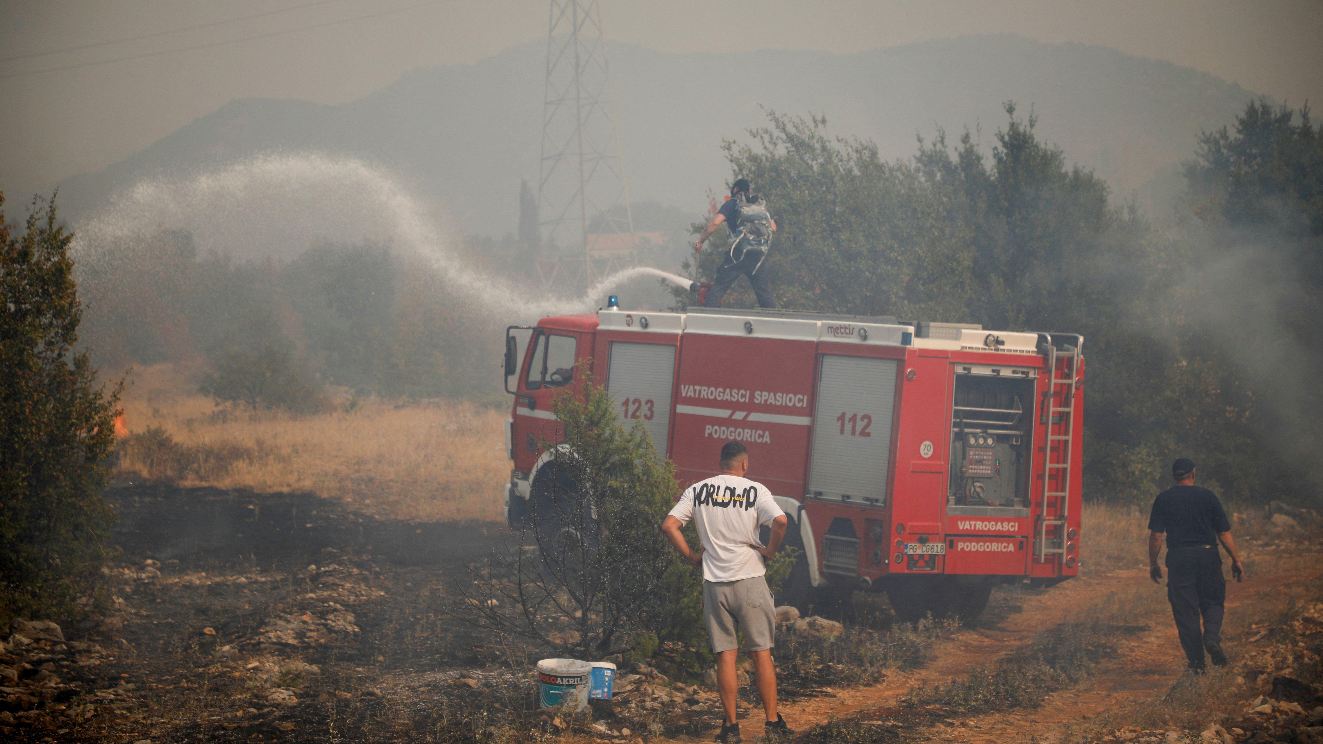 Crna Gora: Besane noći, privođenje osumnjičenih za podmetanje požara 1 požari u Crnoj Gori