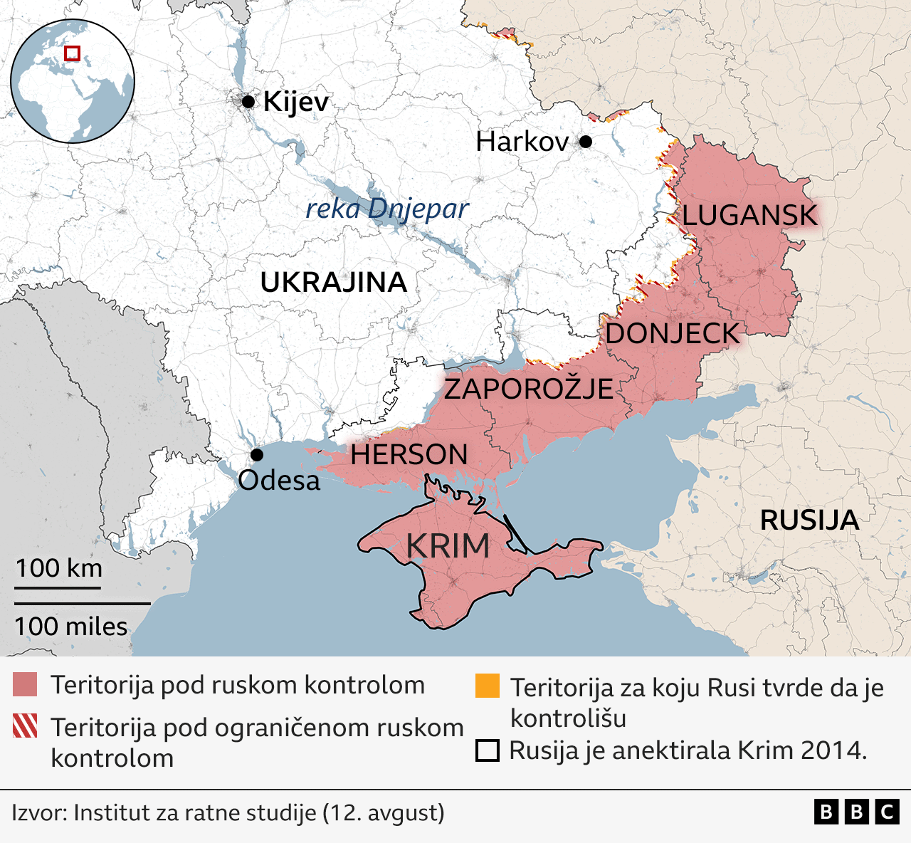 'Predloženi teritorijalni ustupci Ukrajine su Putinova zamka', kaže visoka zvaničnica EU 3 mapa ukrajine, šta rusi kontrolišu u ukrajinu, šta su rusi zauzeli u ukrajini