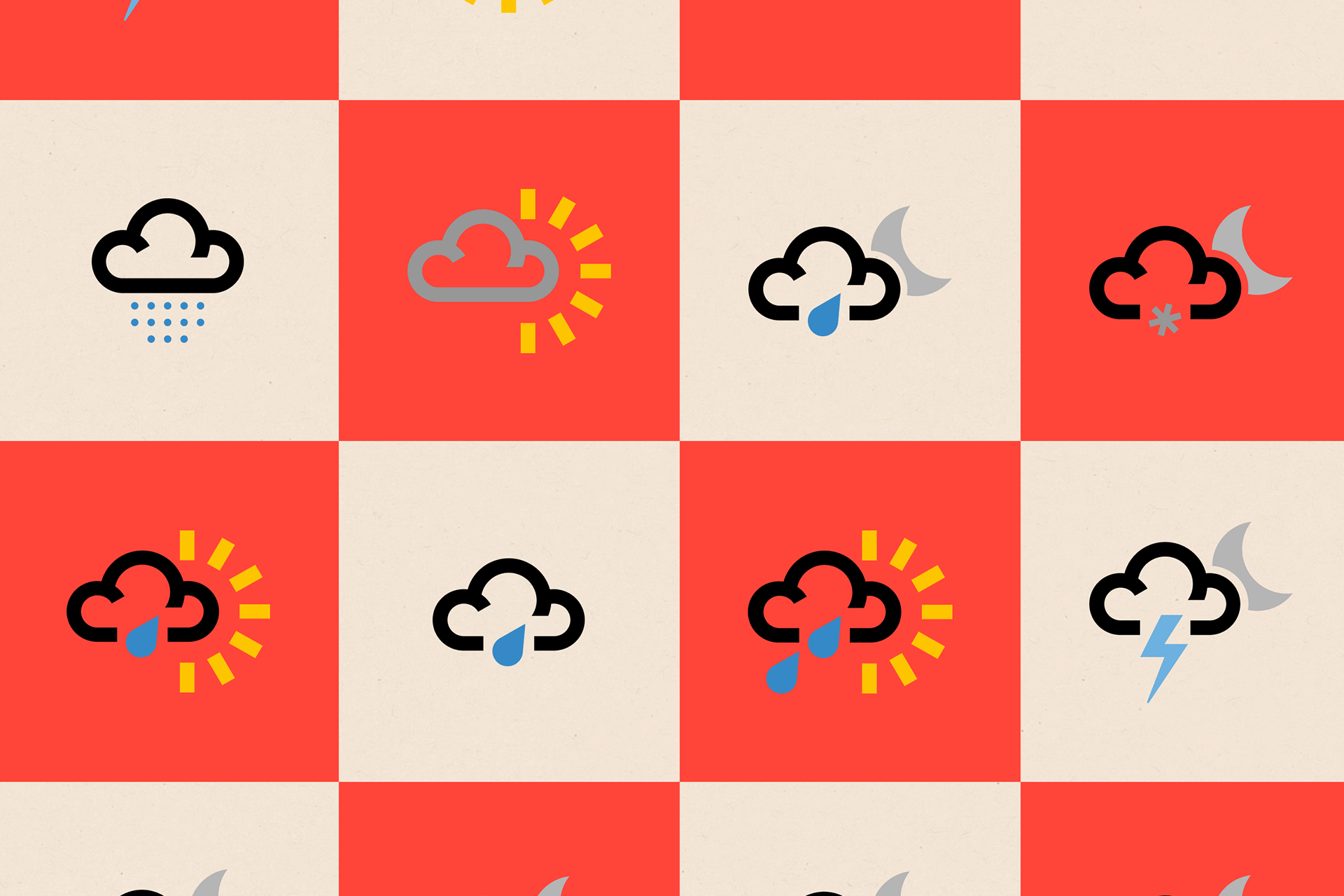 Zašto se čini da prezenteri vremenske prognoze često greše 5 grafik sa simbolima koji se koriste u vremenskoj prognozi