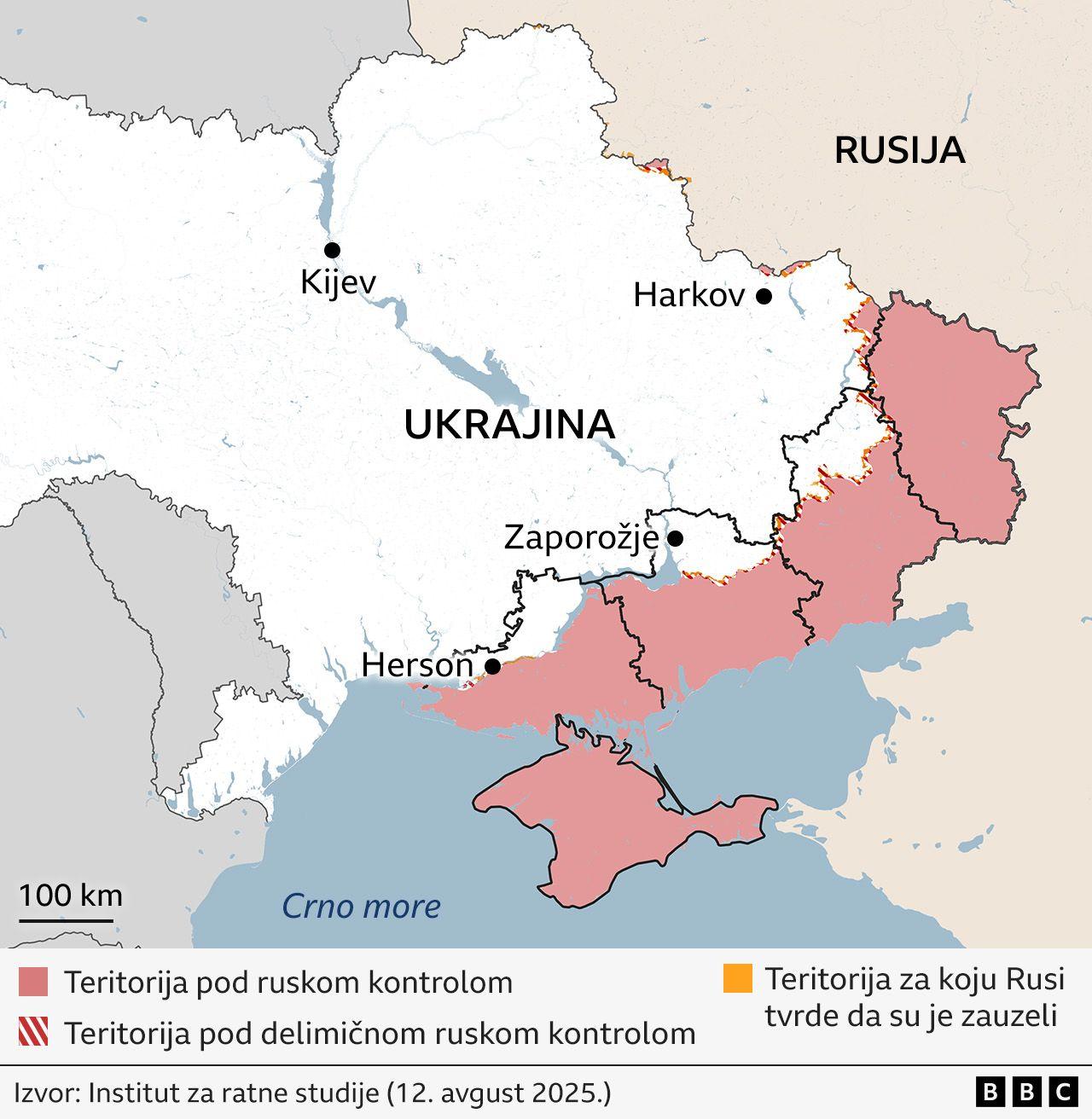 Sastanak Trampa i Putina: Teritorija ratom razorene Ukrajine - u mapama 4 mapa ukrajine danas