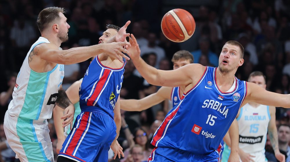 Detalj sa meča Srbija - Slovenija