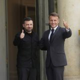 Volodimir Zelenski i Emanuel Makron