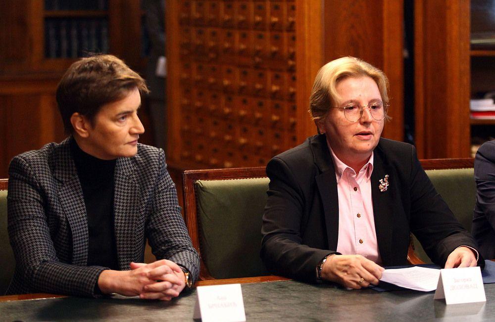 Ana Brnabić i Zagorka Dolovac