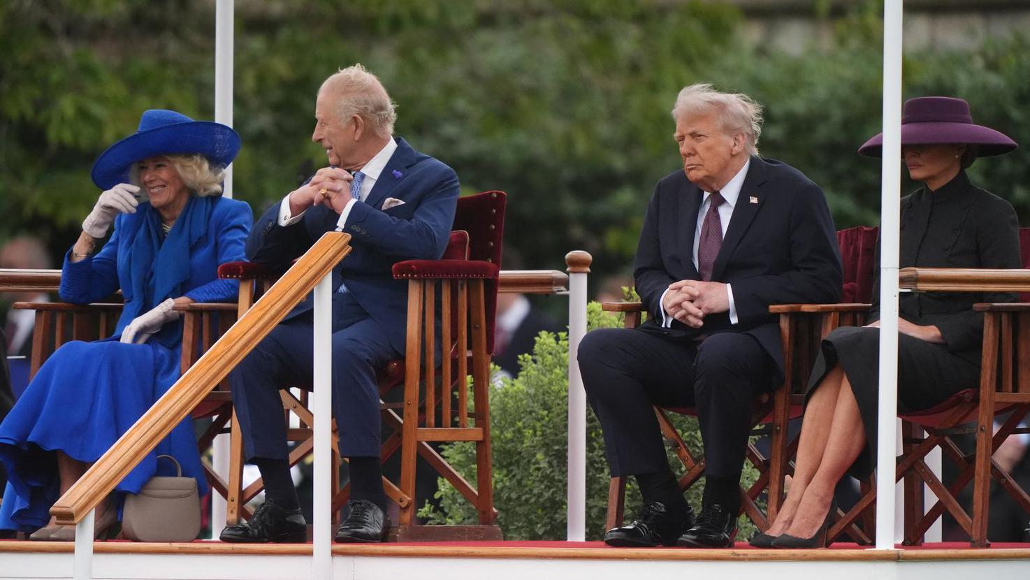 Kraljica Kamila, kralj Čarls Treći, Donald Tramp i Melanija Tramp