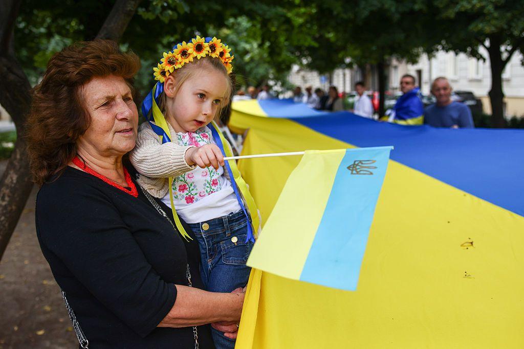 Ukrajinci slave Dan nacionalne zastave u poljskom Krakovu, 23. avgust 2025.