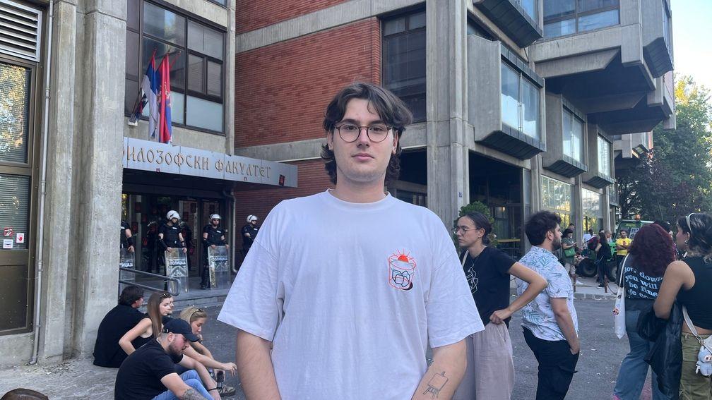 Vuk Mitković, student Filozofskog fakulteta u Novom Sadu