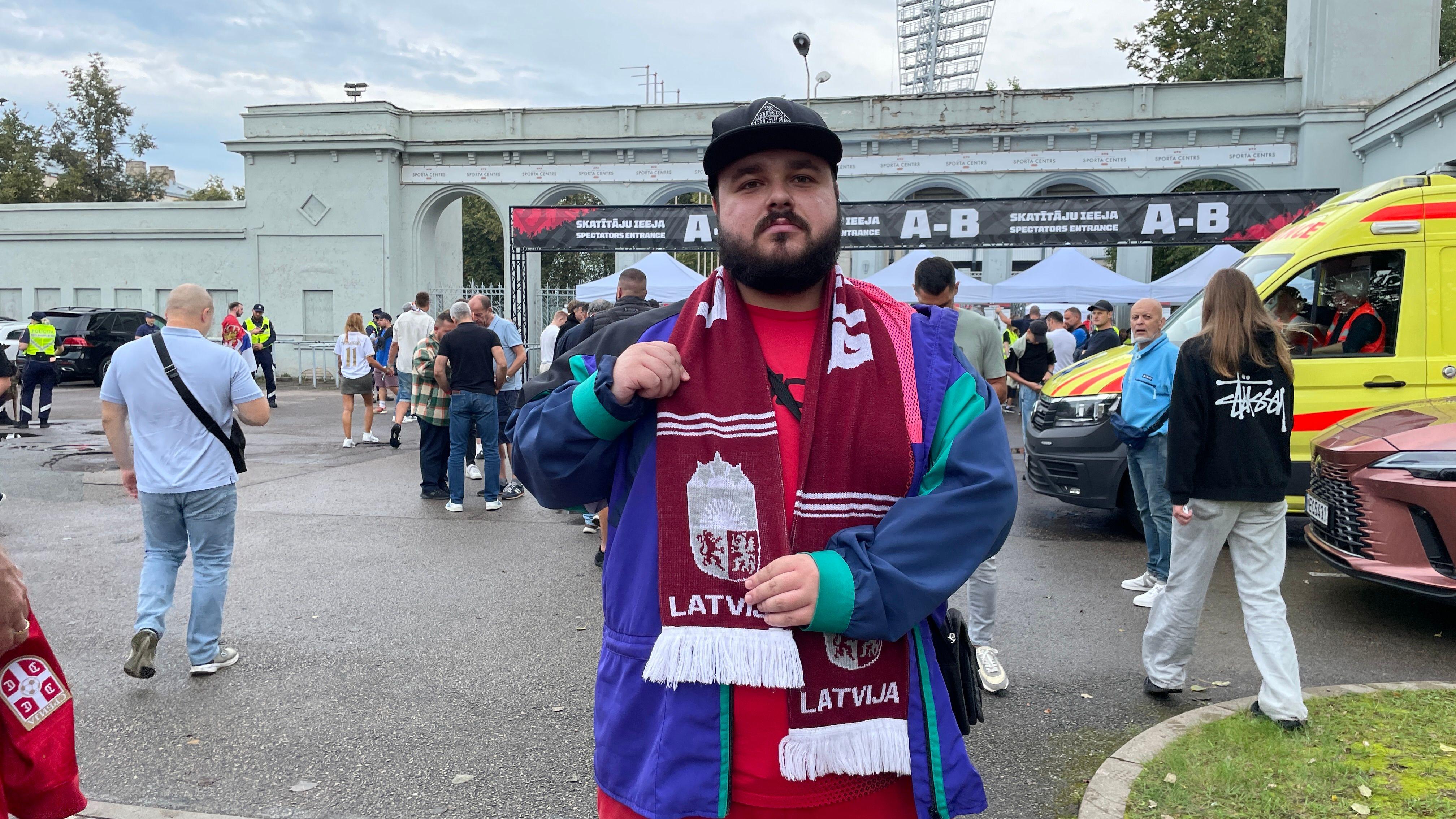 Kako sam u istom danu gledao fudbalere i košarkaše Srbije - u Letoniji 2 Fabijan Skrinkstijanus, navijač Letonije