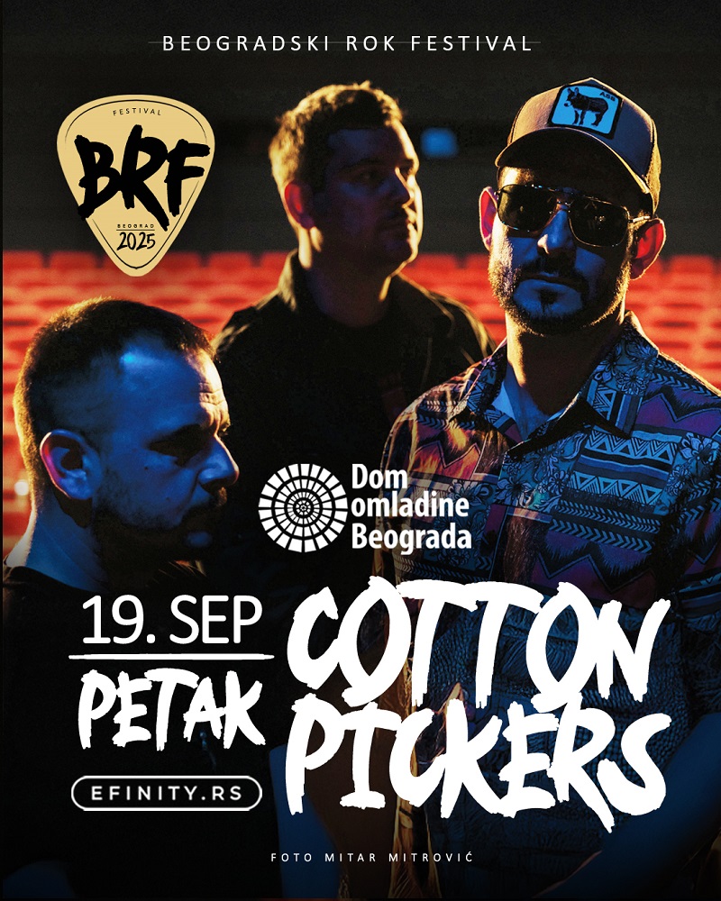 Energični hard-bluzeri Cotton Pickers najavljuju novi album na 1. Beogradskom rok festivalu 1