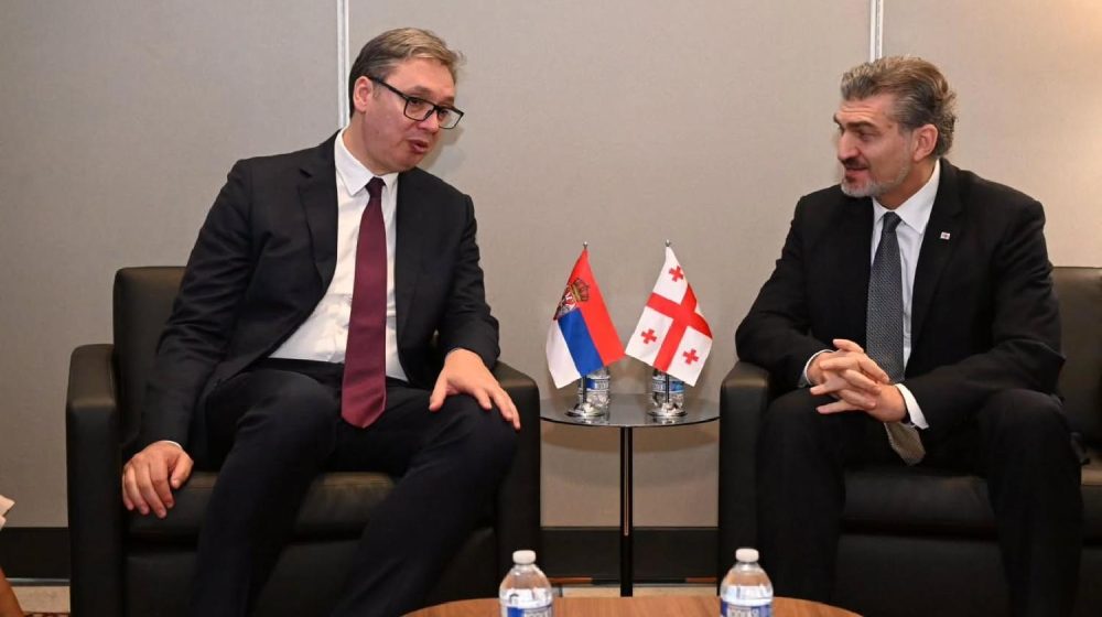 Aleksandar Vučić i Mihail Kavelašvili