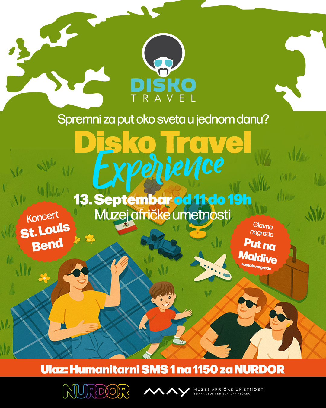 Put oko sveta u jednom danu – Humanitarni događaj Disko travel experience u bašti Muzeja afričke umetnosti 2