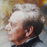 Tihomir Stanić, na svoj rođendan, sa Svetlanom Bojković premijerno u predstavi "Gospodin u čizmama od dima" 1