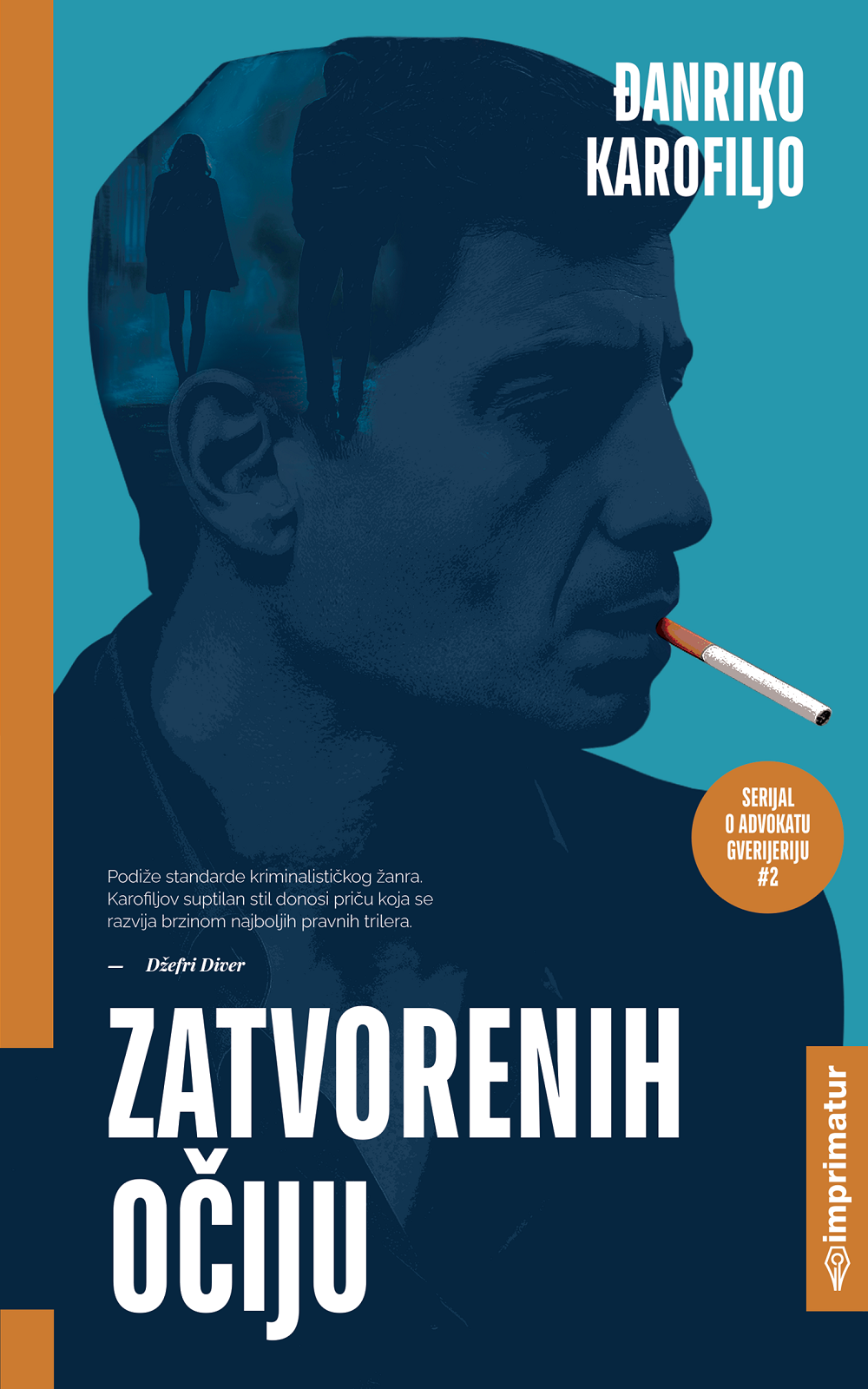 „Zatvorenih očiju" - drugi deo serijala o advokatu Gverijeriju 2 „Zatvorenih očiju" - drugi deo serijala o advokatu Gverijeriju 1