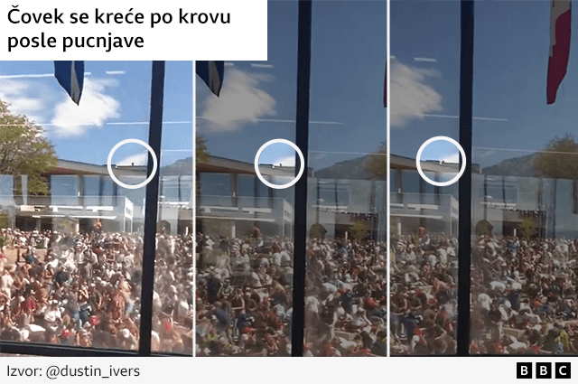 ubistvo čarlija kirka, charlie kirk, osoba se kreće po krovu posle ubistva čarlija kirka