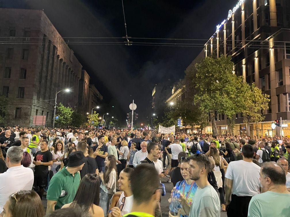 Demonstranti na ulici