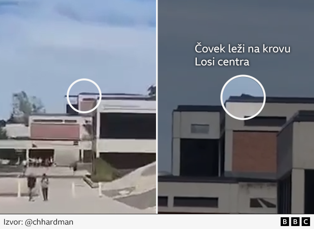 ubistvo čarlija kirka, charlie kirk, osoba se kreće po krovu posle ubistva čarlija kirka