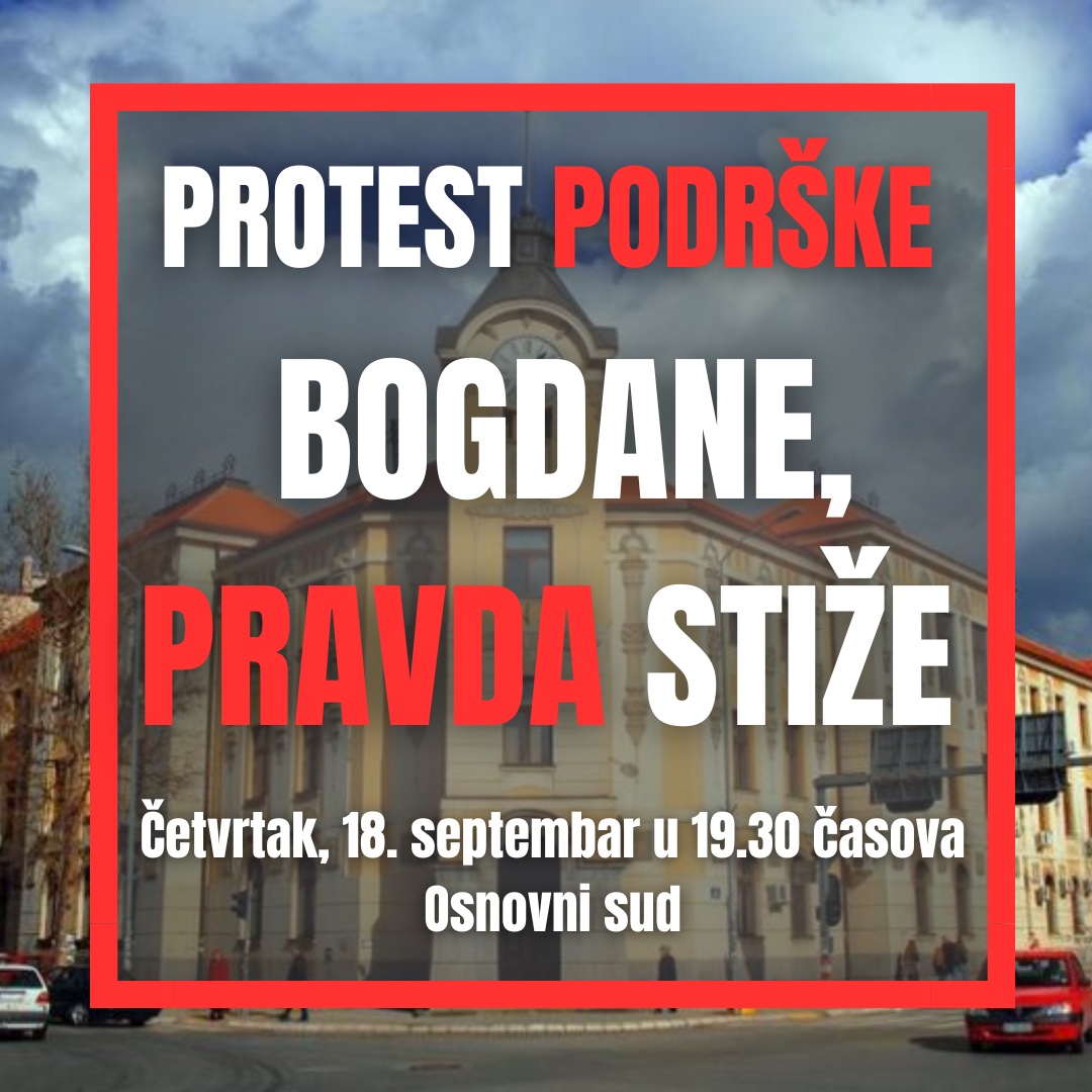 "Žrtve autokratskog režima nisu same": Protest podrške studentu Bogdanu Jovičiću i u Nišu 2