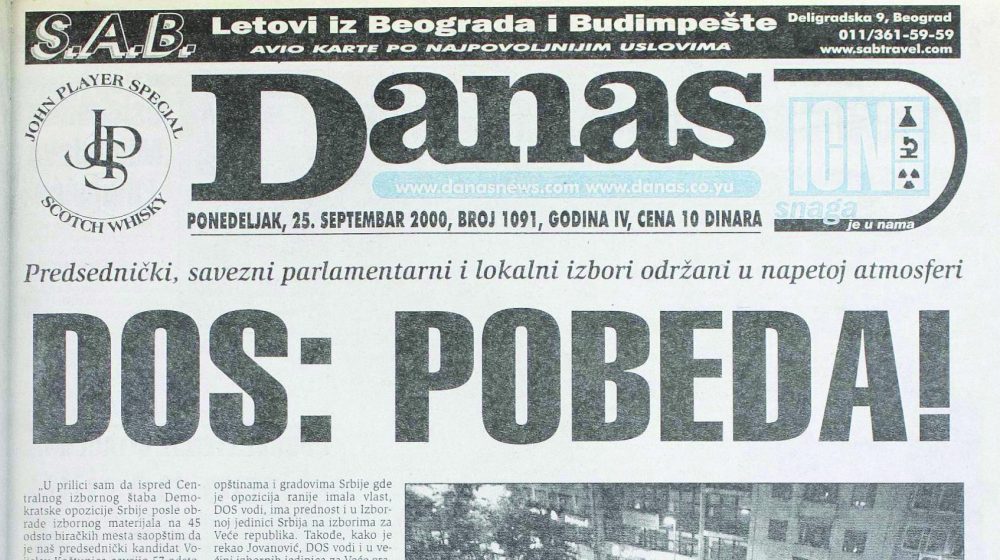 Kako je Koštunica pobedio Miloševića 1