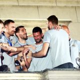 Novak Đoković, Bogdan Bogdanović i košarkaši Srbije