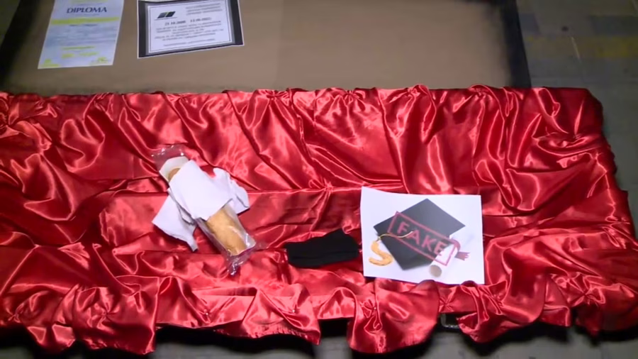 Performans protest SNS kovčeg