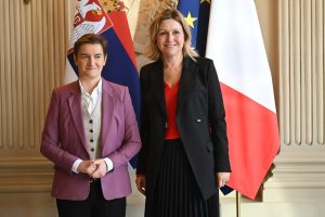 Predsednica Skupštine Srbije Ana Brnabić istakla je danas da je Francuska jedna od zemalja koja najviše podržava Srbiju u evropskoj porodici i koja jako lobira za ubrzanje evropskog puta Srbije i otvaranje klastera tri do kraja godine.