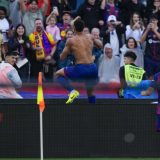 (VIDEO) Pogledajte kako je Barselona slavila golom u zaustavnom vremenu 1