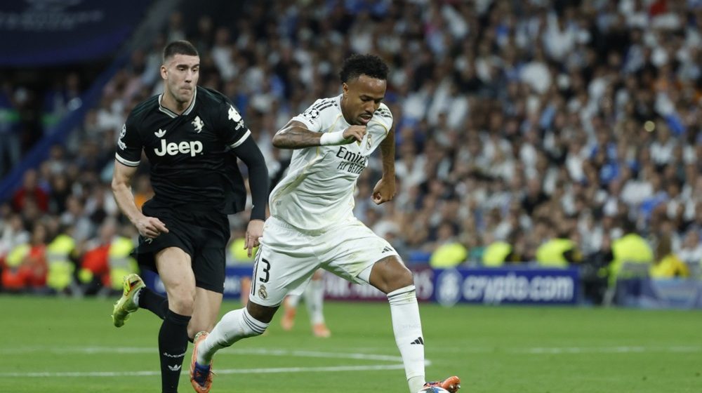 Dušan Vlahović i Eder Militao, Real Madrid - Juventus, Liga šampiona