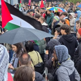 propalestinski protest Beograd 05.10.2025