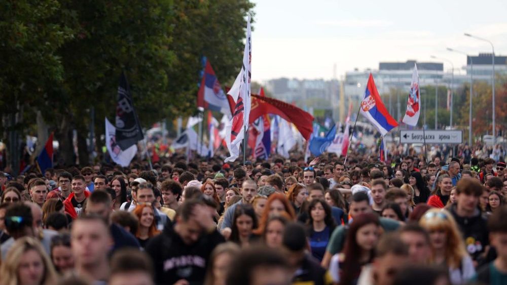 Studenti šetnja Beograd - Novi Sad