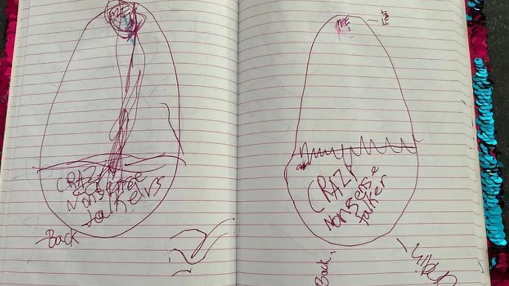 Crtež iz sveske Lulu Džonson