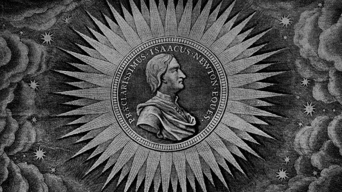 Like Michell, Isaac Newton – depicted here in the vestry of a London church – saw no division between faith and science